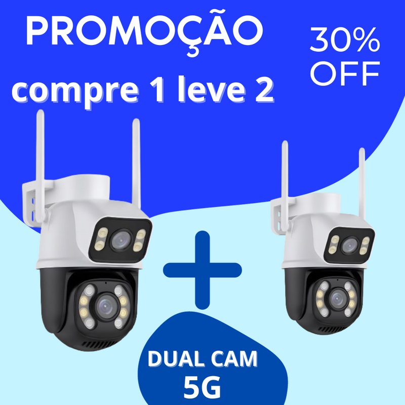 Câmera Duplha 5g wi-fi Full HD 1480p ,A prova de água+cartão de mémoria 32gb de brinde hoje