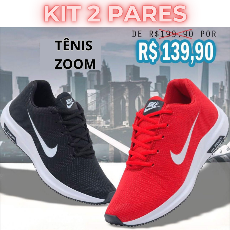 KIT 02 Tênis nike modelo zoom- Brinde 2 pares de meias