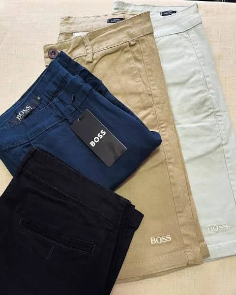 🔥Oferta 7 Bermudas Sarja Hugo Boss  + Relógio de brinde hoje