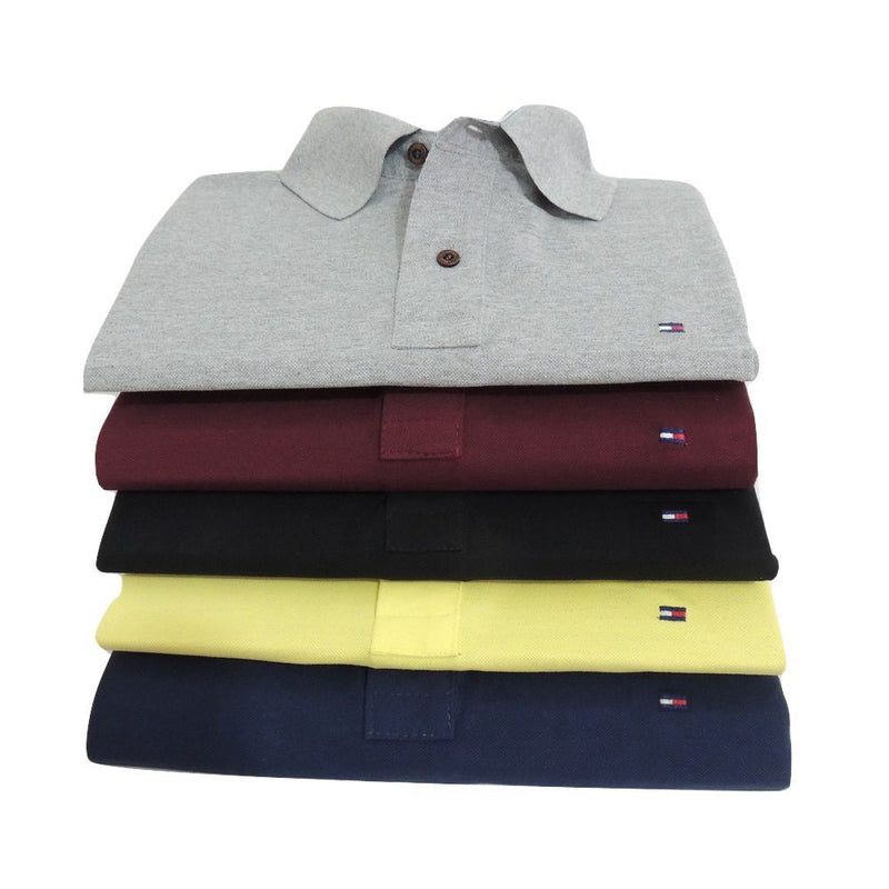 Kit Promocional 5 Camisas Polo TOMMY HILFIGER + Relógio de Brinde